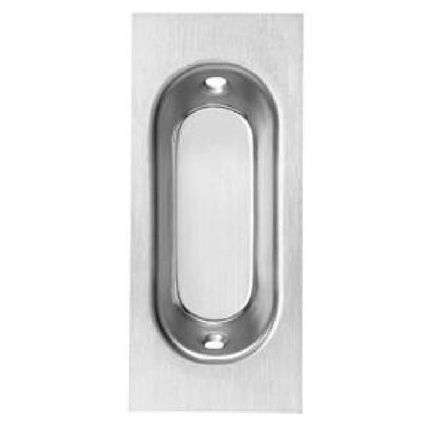 Rockwood 87010B 1-3/8" x 3-3/16" Rectangular Flush Pull Oil Rubbed Bronze 87010B